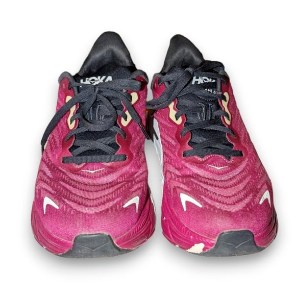 Hoka One One Arahi 6 Festival Fuchsia Ibis Rose Pink Running Shoes Sneakers 9B - Picture 1 of 8